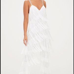 White Tassel Jumpsuit